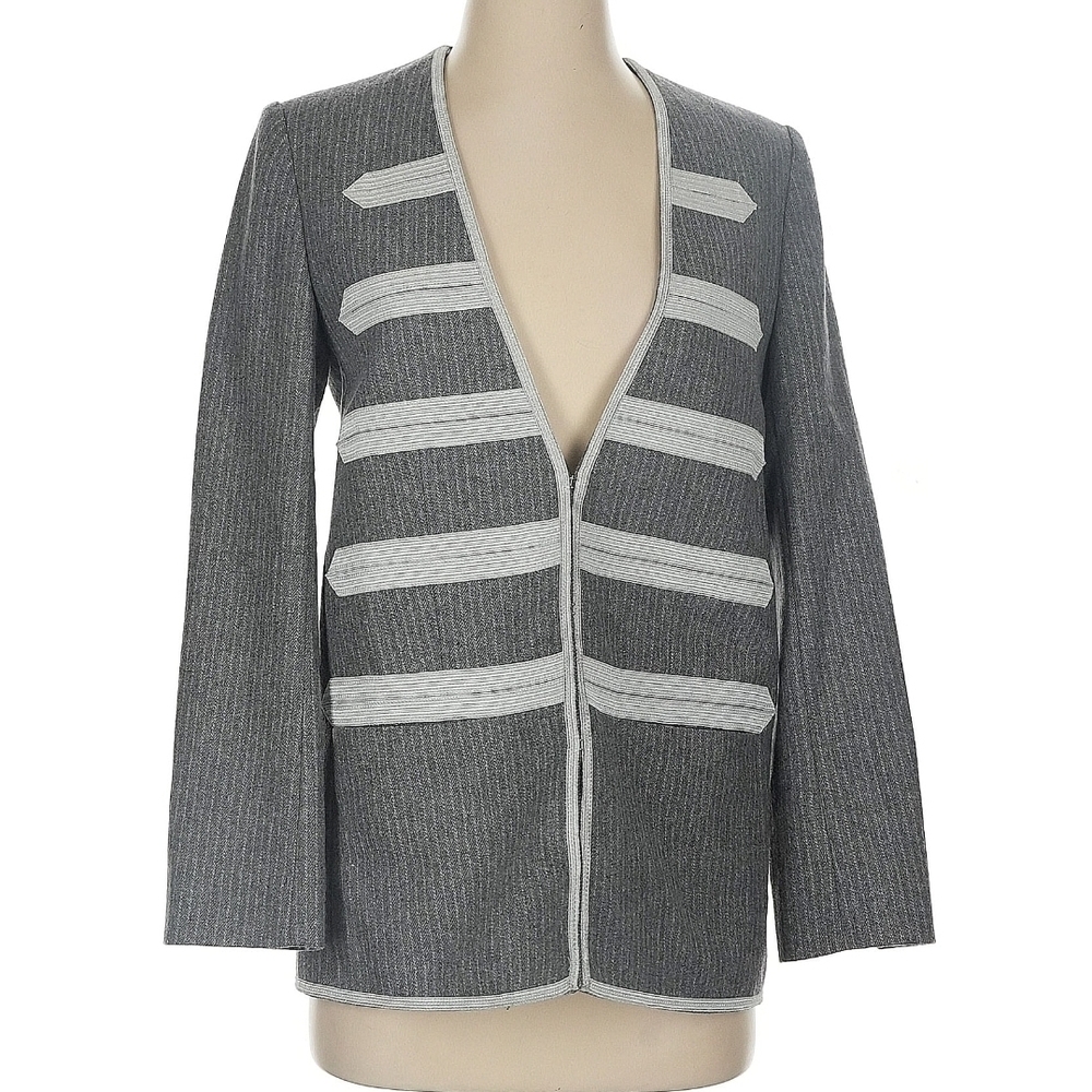 Zadig & Voltaire Wool Stripe Embellished Jacket (US6/EUR36)